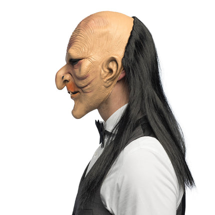 Latex hoofdmasker Creepy butler — foto 2