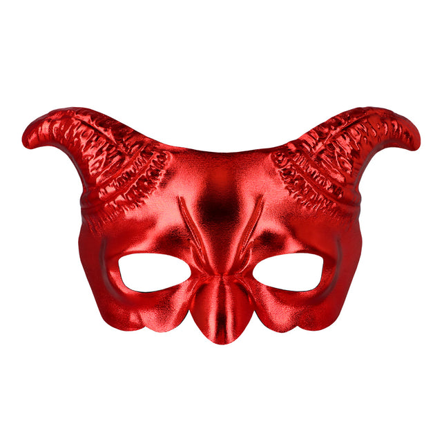 Duivels halfmasker met hoorns