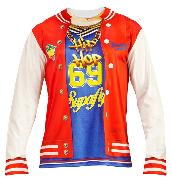 Hip hop 3D shirt gedragen, rapper fotoprint verkleedkleding heren