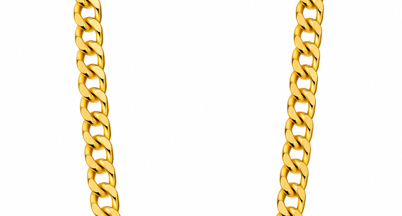 Pimp necklace fake gold fine model