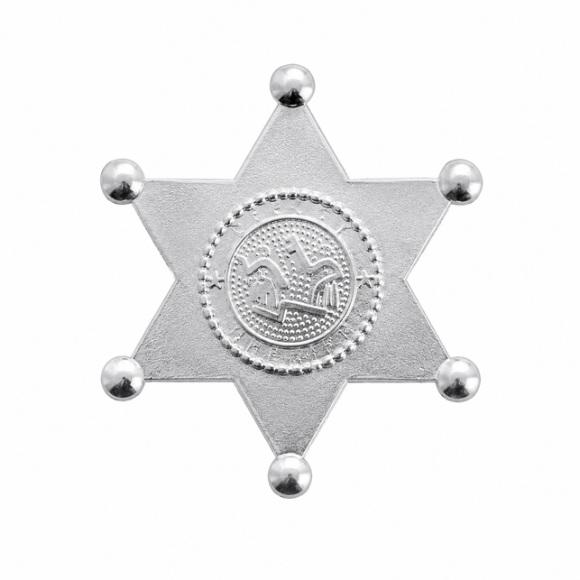 Sheriff star Marco metal gold or silver