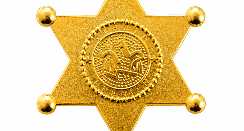Sheriff star Marco metal gold or silver
