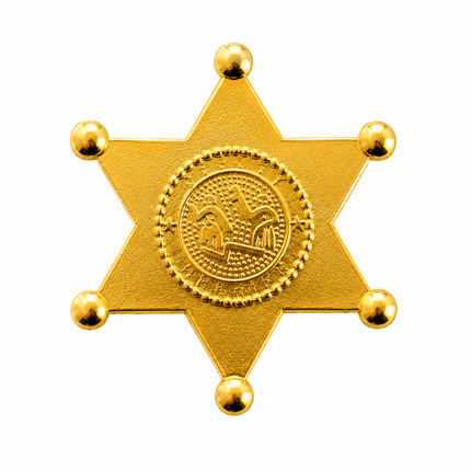 Sheriff star Marco metal gold or silver