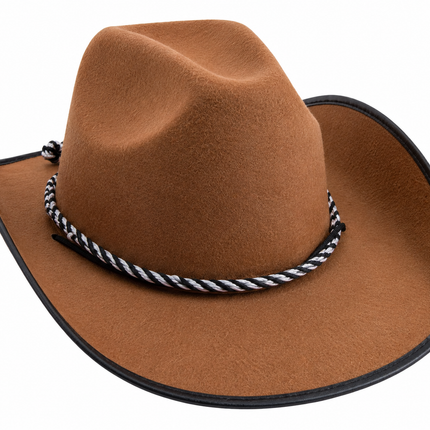 Cowboy hat Martijn in black or brown