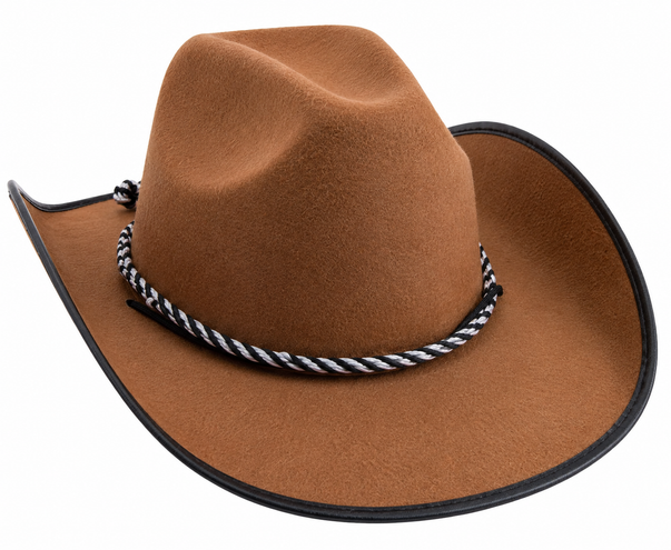 Cowboy hat Martijn in black or brown