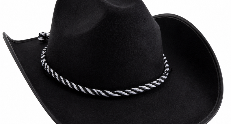 Cowboy hat Martijn in black or brown