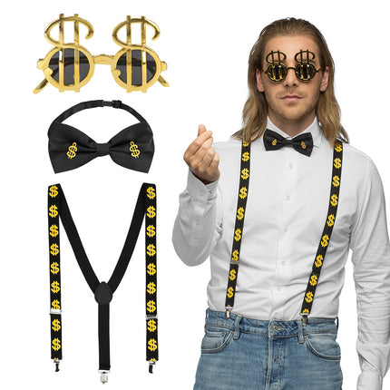 Boland Accessoireset Dollar gangster rapper