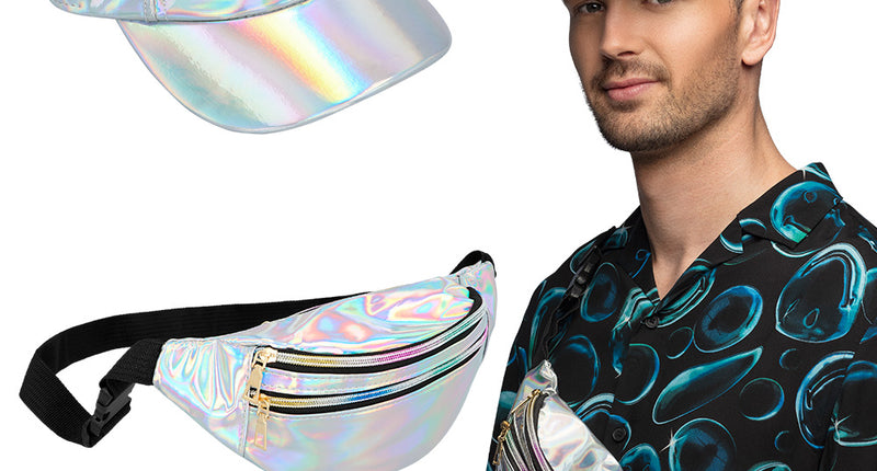 Boland Accessoireset Holo Festival zilver