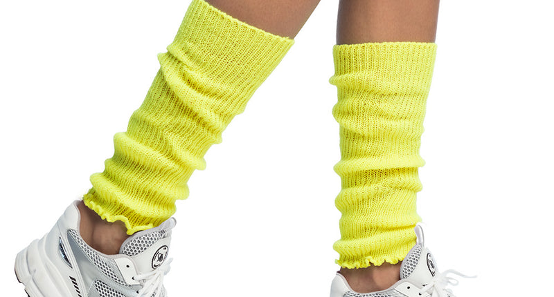 Boland Beenwarmers Basic neon geel