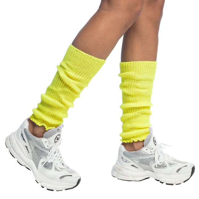 Boland Beenwarmers Basic neon geel
