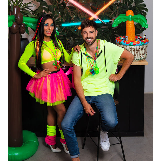 Boland Beenwarmers Basic neon geel