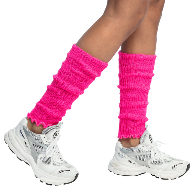Boland Beenwarmers Basic neon roze
