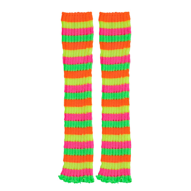 Boland Beenwarmers Neon gestreept