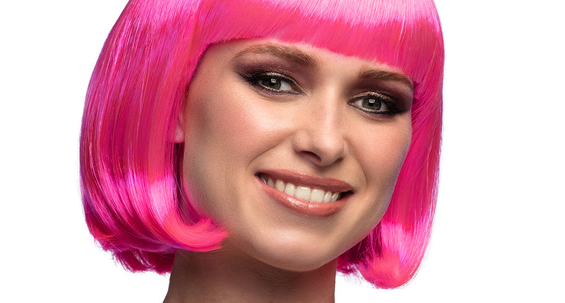 Boland Boblijn pruik Cabaret hardroze