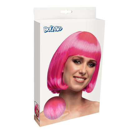 Boland Boblijn pruik Cabaret hardroze