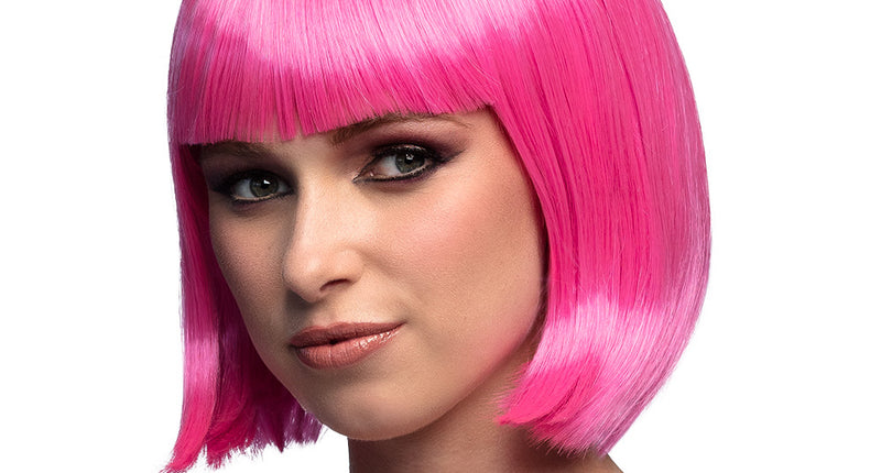 Boland Boblijn pruik Cabaret icy roze