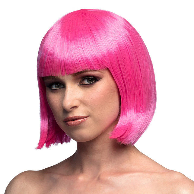 Boland Boblijn pruik Cabaret icy roze