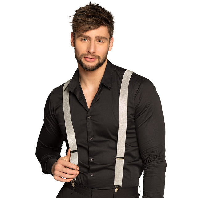 Boland Bretels Basic zilver