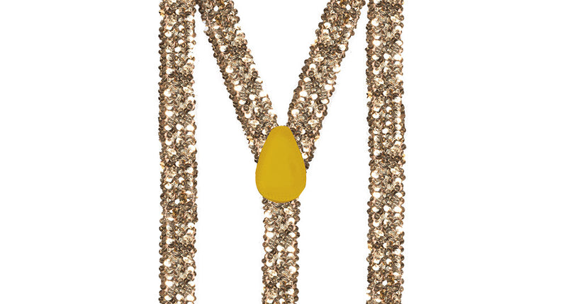 Boland Bretels Pailletten goud