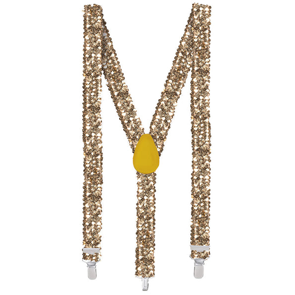 Boland Bretels Pailletten goud