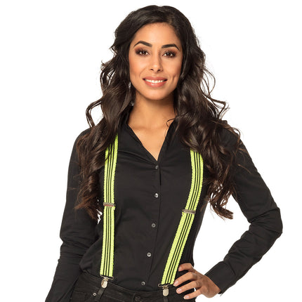 Boland Bretels Ruches neon geel