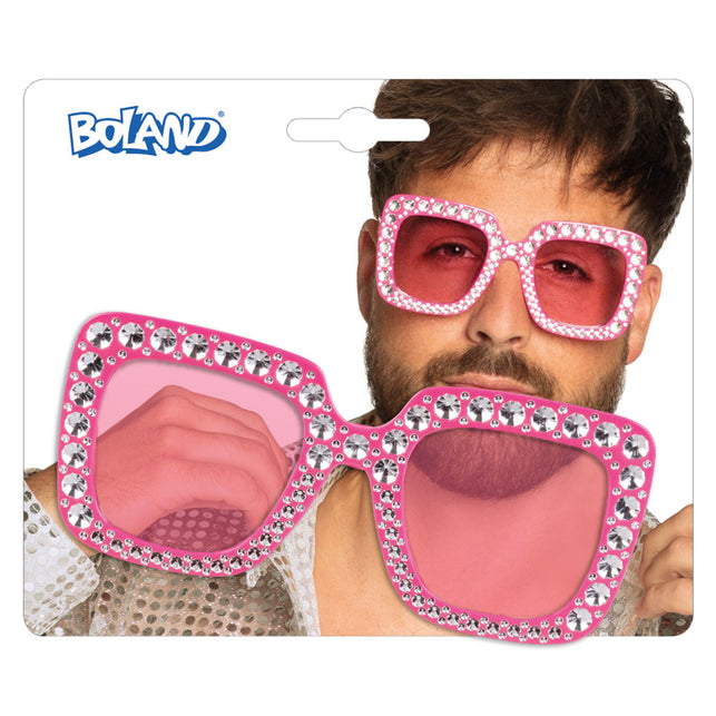 Boland Bril Bling bling knalroze