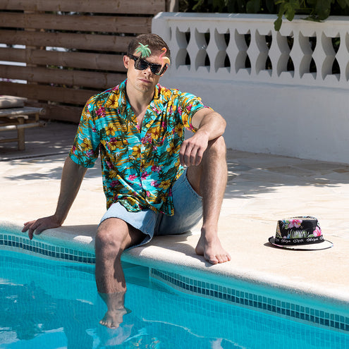 Boland Bril Hawaii palmboom flamingo