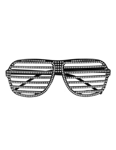 Boland Bril luikjes Spectacular zwart