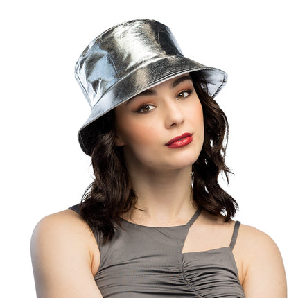 Boland Bucket hat Glimmer zilver