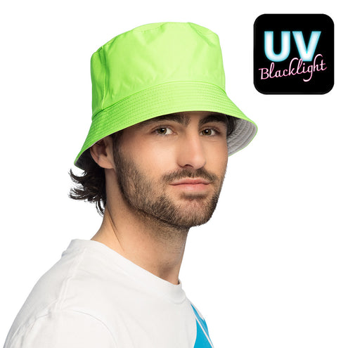 Boland Bucket hat Rave neongroen