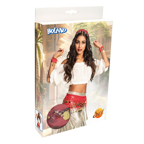 Boland Buikdanseres verkleed set Belly dance rood