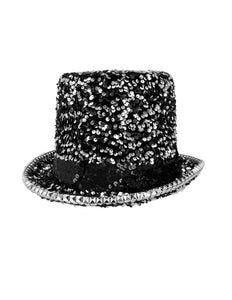 Boland Burningman festival hoed glitter zilver