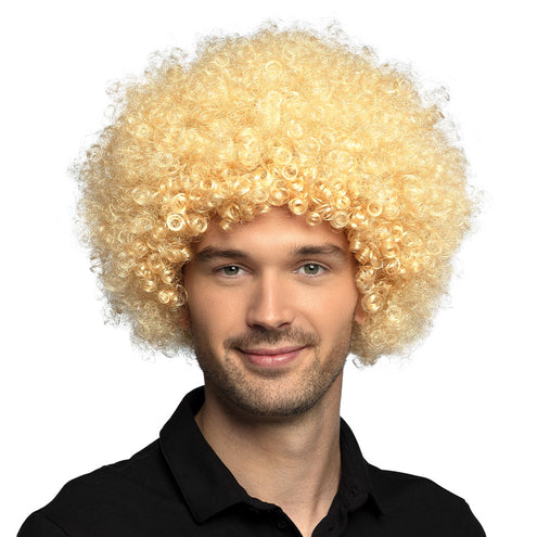 Boland Clown pruik afro krullen Groove blond