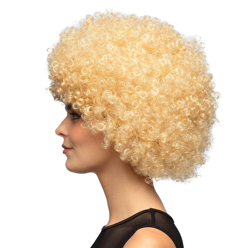 Boland Clown pruik afro krullen Groove blond