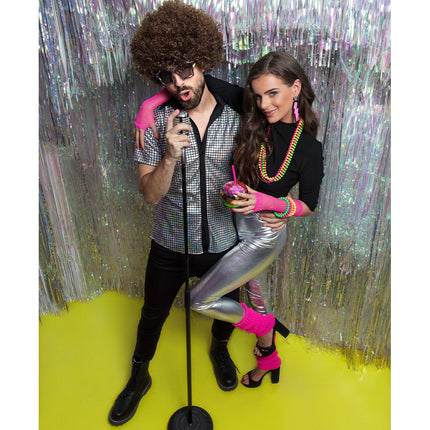 Boland Clown pruik afro krullen Groove bruin