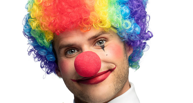 Boland Clownspruik Curly veelkleurig