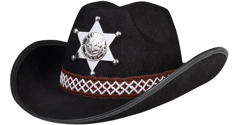 Boland Cowboyhoed kind Sheriff ster zwart