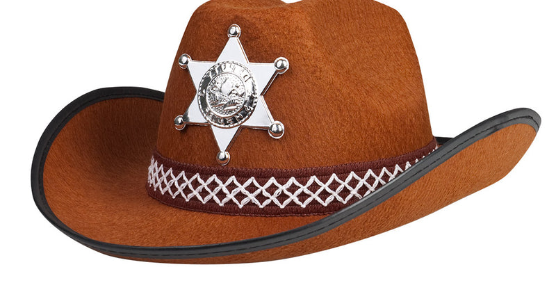Boland Cowboyhoed sheriff bruin kind