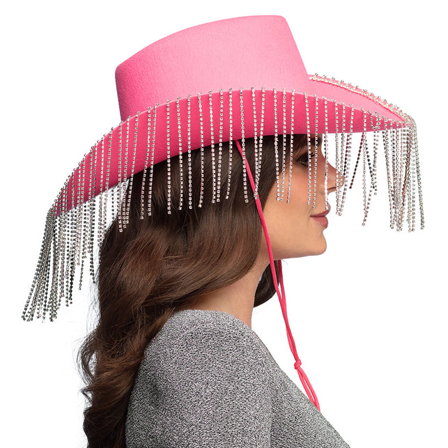 Boland Cowboyhoed Showgirl roze