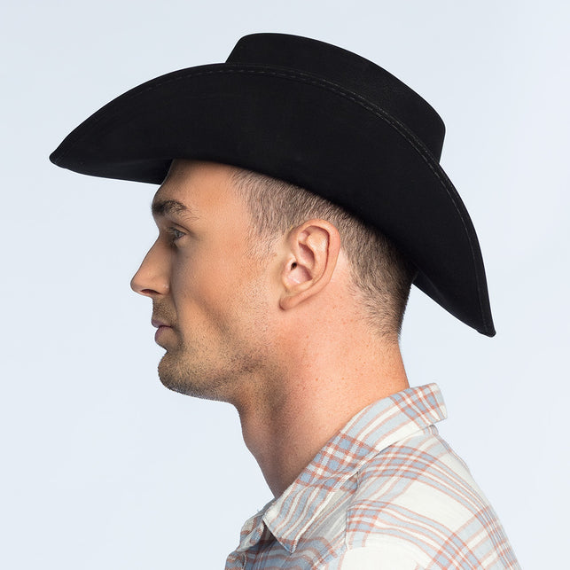 Boland Cowboyhoed 'suede' Wyoming zwart