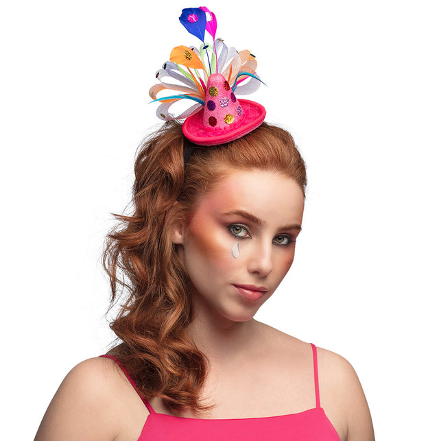 Boland Diadeem clown kleurrijk