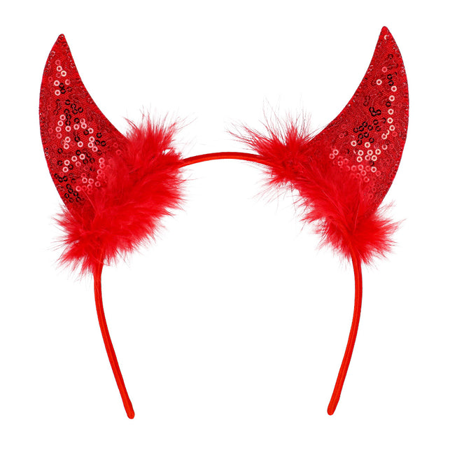 Boland Diadeem duivelhoorntjes Demoon rood