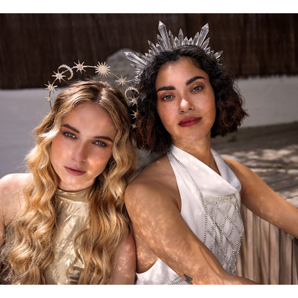 Boland Diadeem Halo kroon Saphira