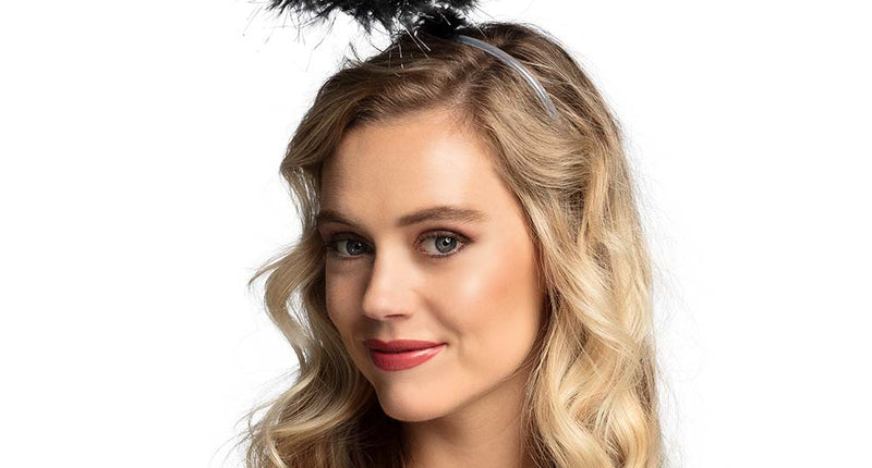 Boland Diadeem Halo zwart