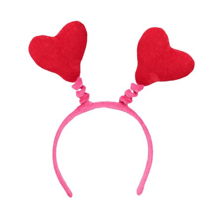 Boland Diadeem hartjes haarband rood