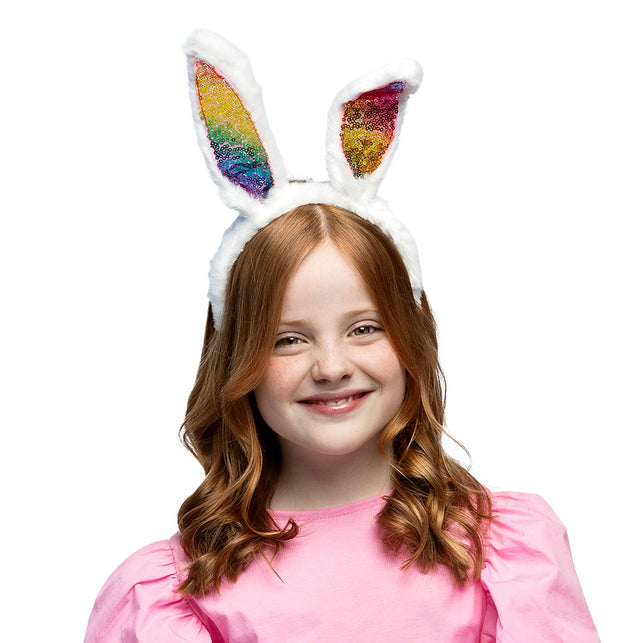 Boland Diadeem regenboog konijn oren