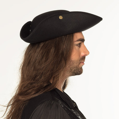 Boland Driesteek bruin hoed Admiraal William tricorn