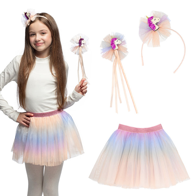 Boland Eenhoorn verkleed set pastel