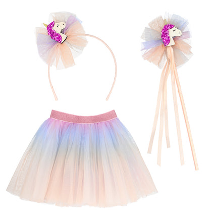 Boland Eenhoorn verkleed set pastel