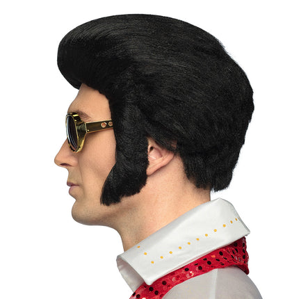 Boland Elvis Pres pruik Rock 'n Roll de luxe